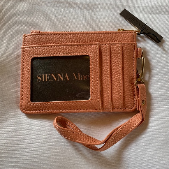 NWT! Sienna Mac Peach Card Holder Wristlet and Keychain! - Picture 1 of 5